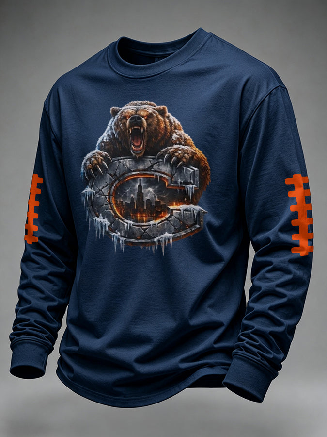 Men's Football Printed Waffle T-shirt