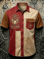 Men'S Western-Style Faith Short-Sleeved Shirt