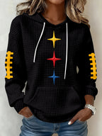 Women's Football Print Sweatshirt