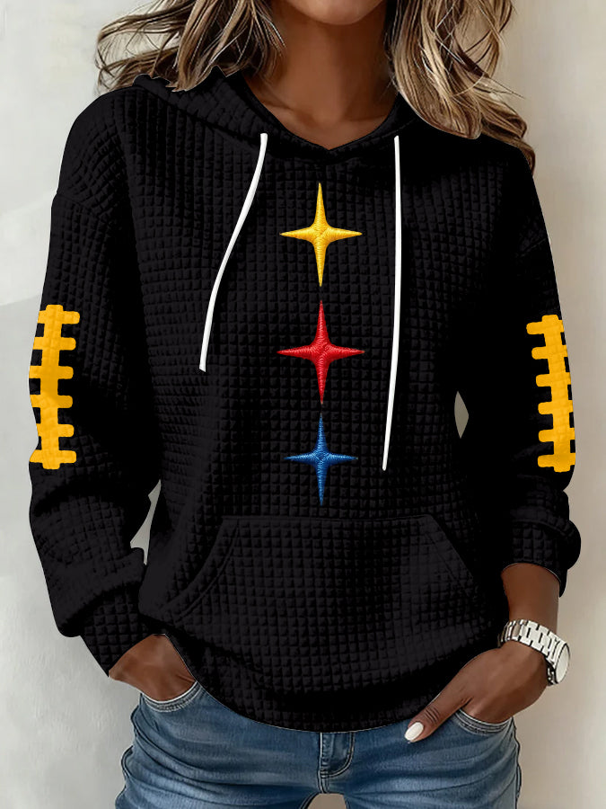 Women's Football Print Sweatshirt