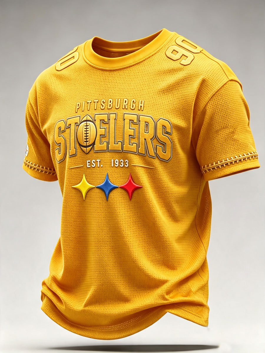 Men'S Football Fan Waffle T-Shirt