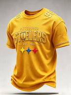 Men'S Football Fan Waffle T-Shirt
