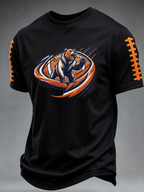 Men'S Rugby Fan Printed Casual T-Shirt