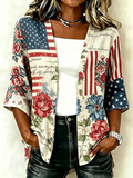 Women'S Rhinestone Citi Art Casual Cardigan
