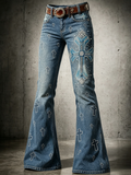 Women's Faith Printed Casual Jeans