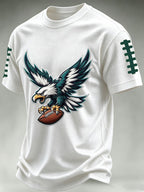 Men'S Football Print Waffle T-Shirt