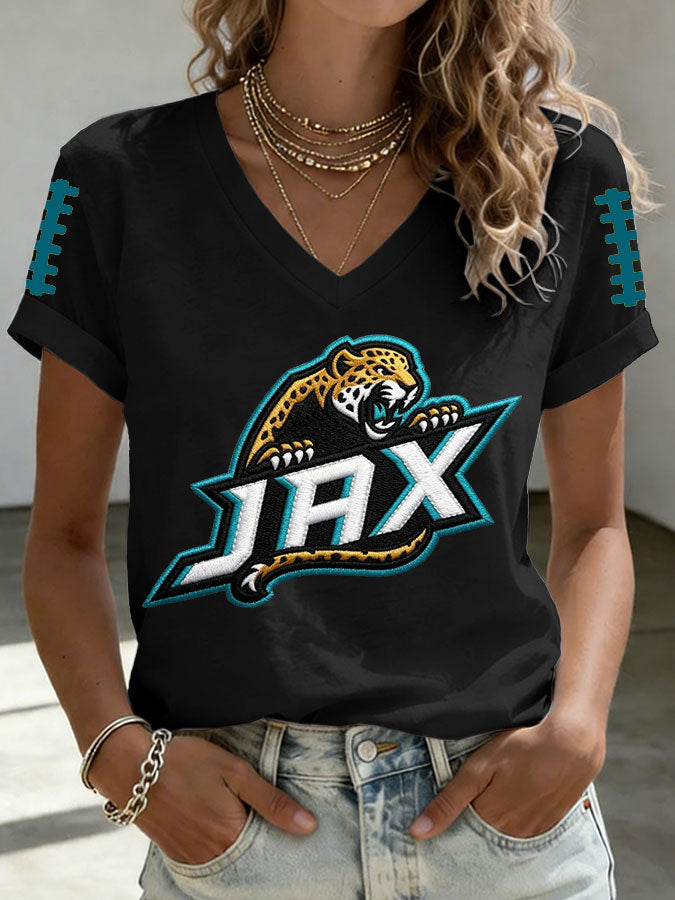 Women'S Football Print Short-Sleeve T-Shirt