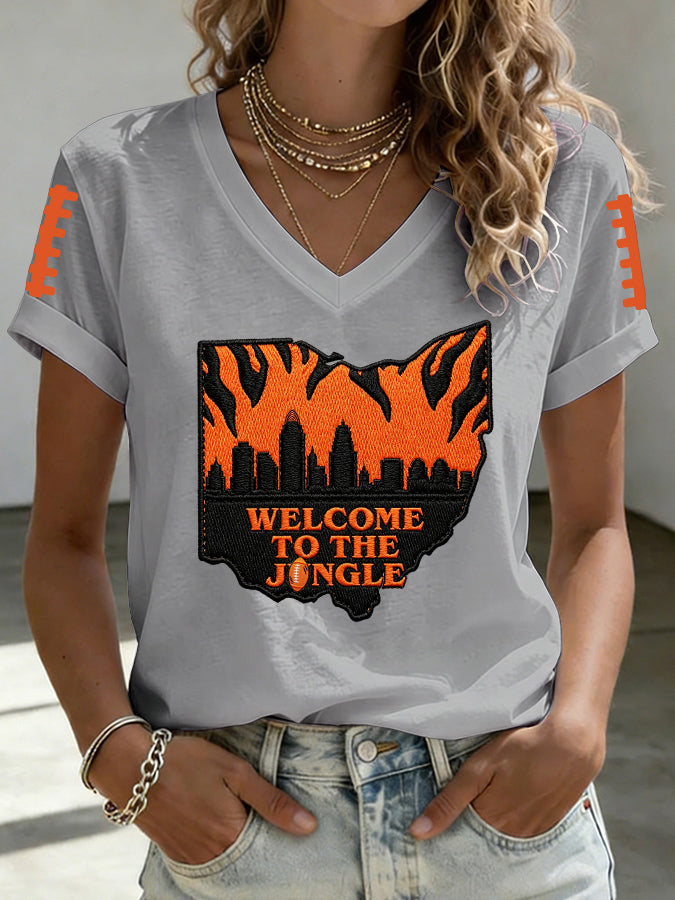 Women's Football Printed Casual Sweatshirt