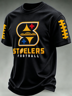 Men'S Football Print Waffle T-Shirt