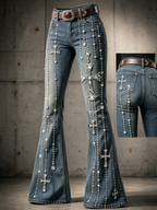 Women's Faith Printed Casual Jeans