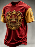 Men'S Football Print Waffle T-Shirt