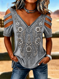 Women's Vintage Ethnic Style T-Shirt