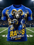 Men'S Football Game Print Casual T-Shirt