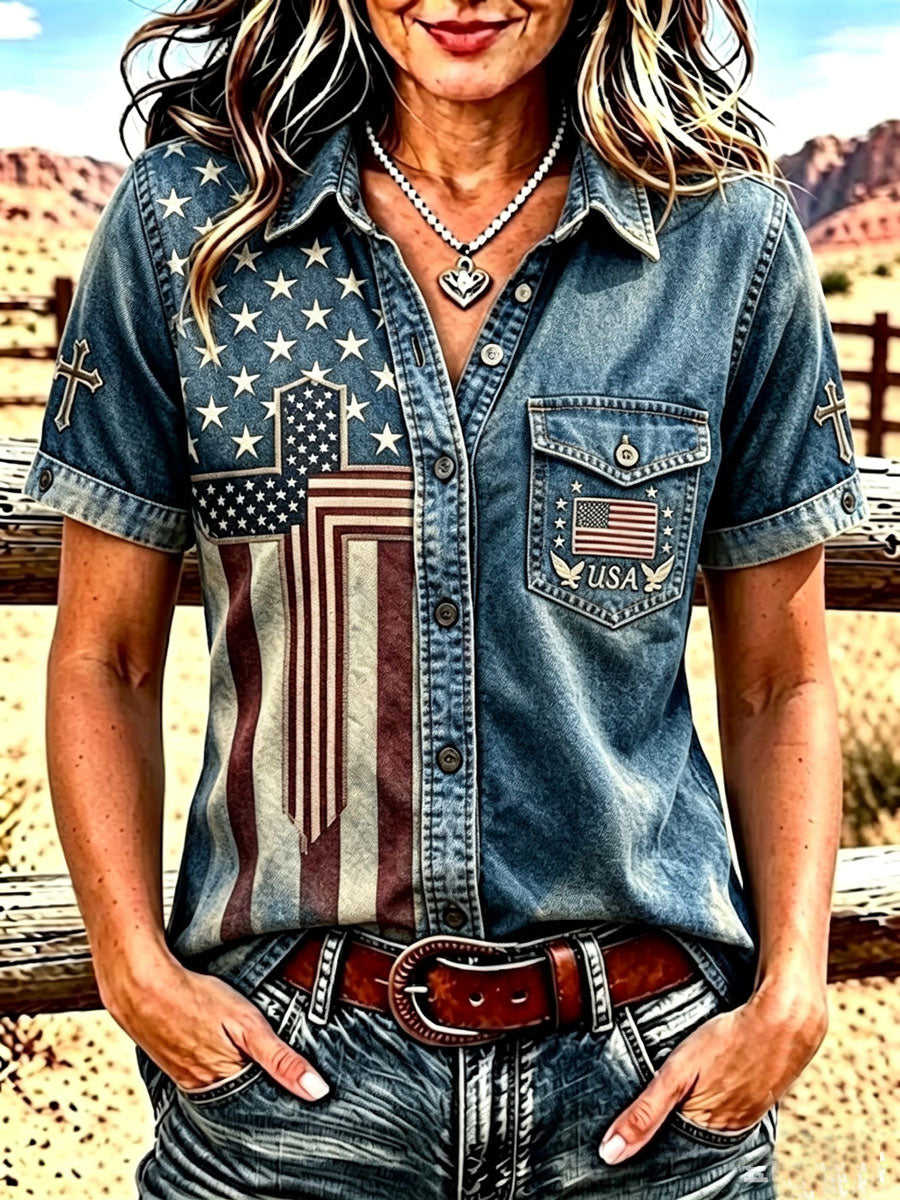 Ladies' 250Th Anniversary Western Faith Shirt