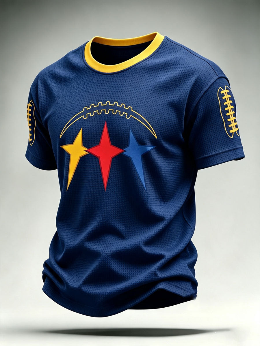 Men'S Football Fan Waffle T-Shirt
