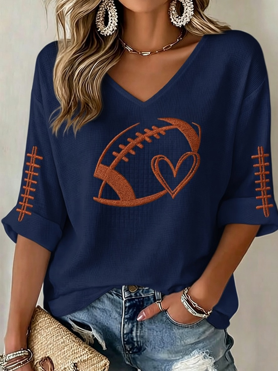 Women'S Sorry Cant Football Bye Print T-Shirt