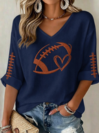 Women'S Sorry Cant Football Bye Print T-Shirt