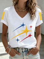 Women'S Football Print Short-Sleeve T-Shirt