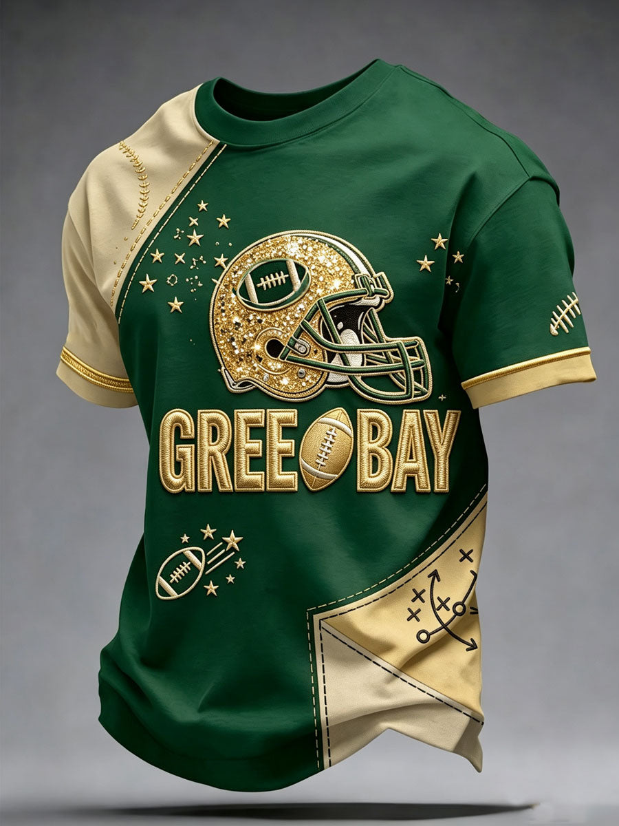Men'S Football Fan Printed T-Shirt