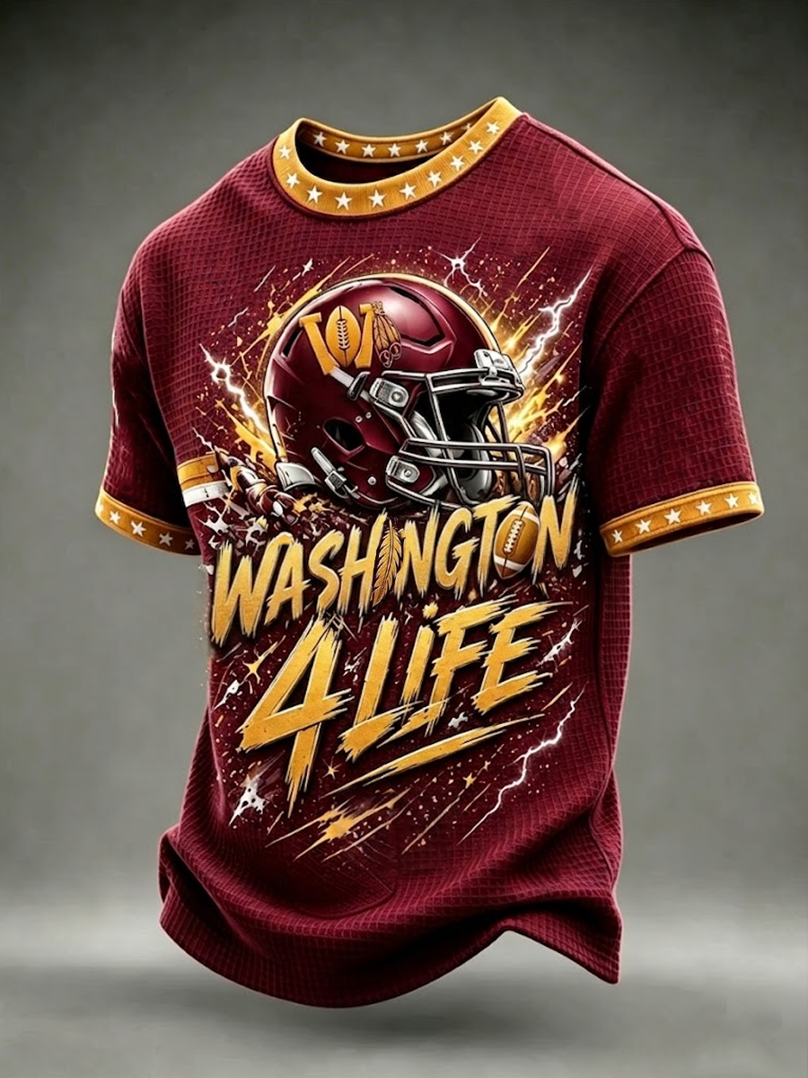 Men'S Football Fan Printed Casual T-Shirt