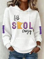 Women's Football Print Sweatshirt