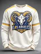 Men'S Football Game Printed Waffle T-Shirt