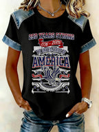 250Th Anniversary Cowboy Shoulder T-Shirt From The United States