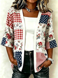 Women'S Rhinestone Citi Art Casual Cardigan
