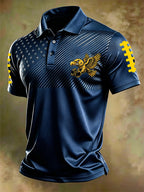 Men'S Football Printed Polo Shirt