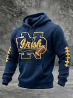 Men'S Rugby Printed Casual Hoodie