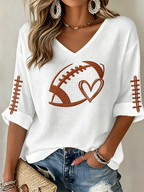 Women'S Sorry Cant Football Bye Print T-Shirt