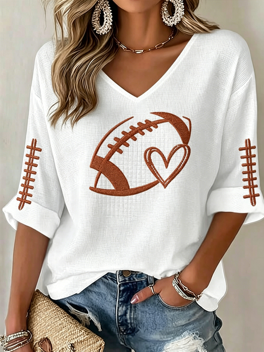 Women'S Sorry Cant Football Bye Print T-Shirt