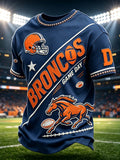 Men's Football Game Print Casual T-Shirt