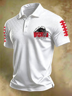 Men'S Football Printed Polo Shirt