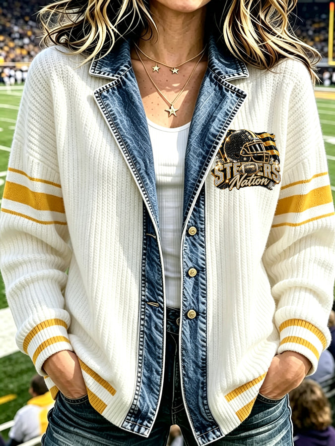 Women's Football Fans Printed Jacket