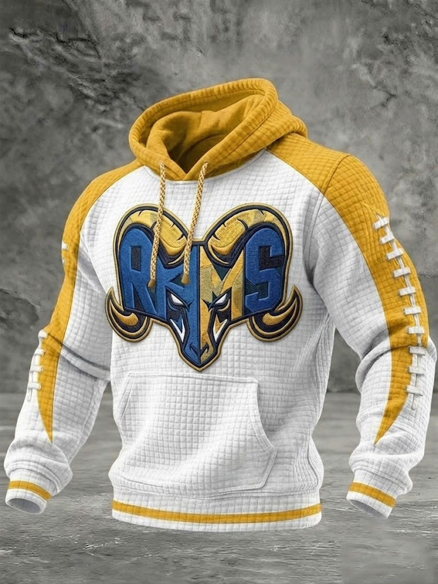 Men'S Football Game Printed Casual Hoodie