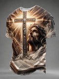 Men'S Faith Print Short Sleeve T-Shirt