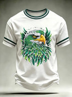 Men's Football Print Short Sleeve T-Shirt