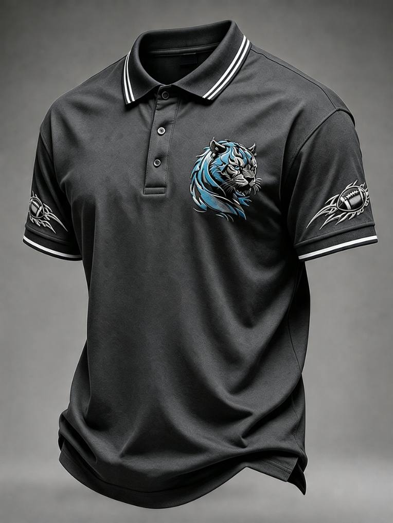 Men'S Sports Football Polo Shirt