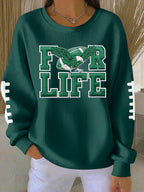 Women'S Football Print Casual Sweatshirt
