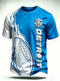 Men's Football Fan Printed Casual T-Shirt