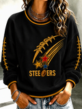Women'S Football Print Sweatshirt