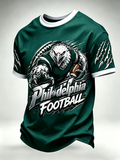 Men's Football Printed Short-Sleeve T-Shirt