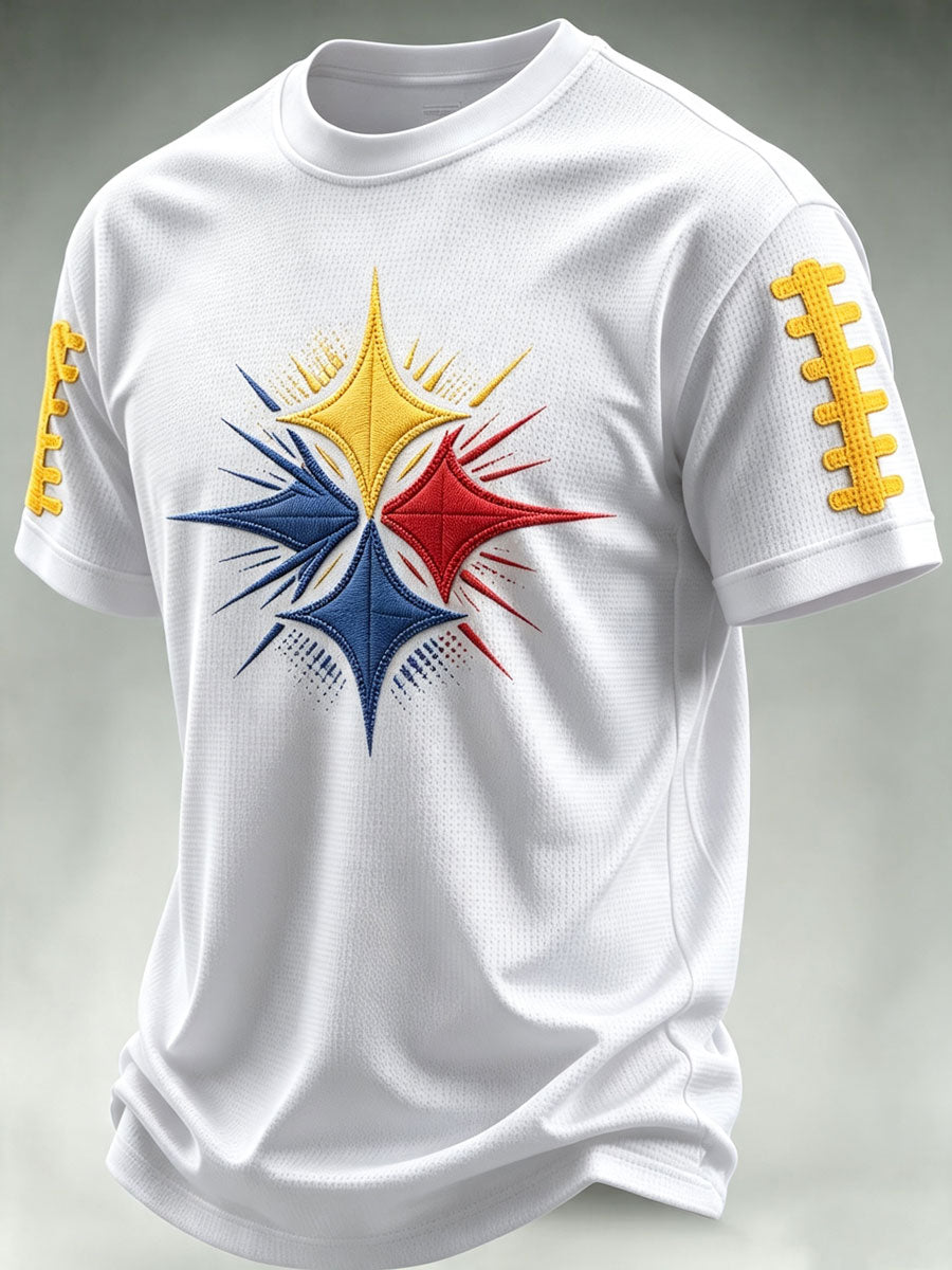 Men'S Football Fan Waffle T-Shirt