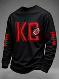 Men's Football Printed Waffle T-shirt