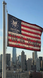 We The People Double-Sided House Flag ��������������������������� 250 Years of Freedom Patriotic