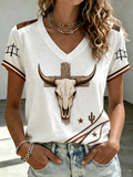 Women's Retro Western Faith Print T-shirt