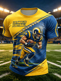 Men'S Football Game Print Casual T-Shirt