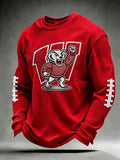 Men'S Football Printed Waffle T-Shirt