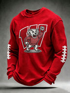 Men'S Football Printed Waffle T-Shirt